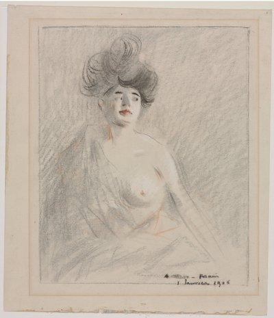 Kurtisane, 1906. af Jean Louis Forain