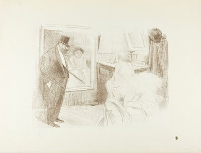 Danserens omklædningsrum, anden plade af Jean Louis Forain