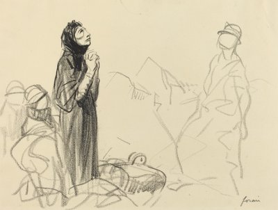 Under våbenhvilen, ca. 19141919. af Jean Louis Forain