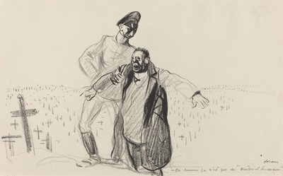Kort sagt er det kun menneskeligt materiale., ca. 19141919. af Jean Louis Forain