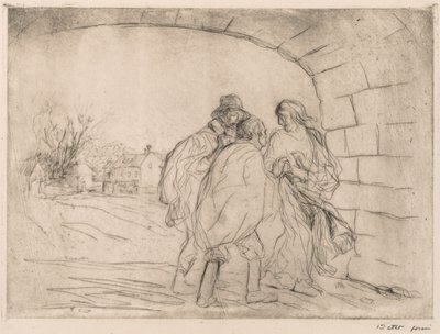 Møde under hvælvingen. af Jean Louis Forain