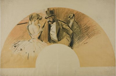 Fan til Gavarni Ball af Jean Louis Forain