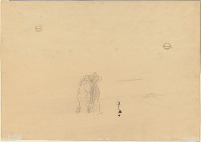 Figurer i et Landskab verso, ca. 1919. af Jean Louis Forain