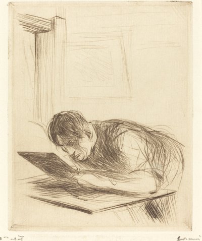 Forain Etching (første plade) af Jean Louis Forain