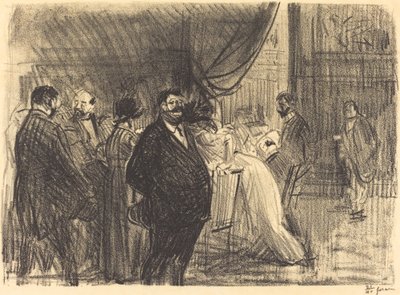 Gambling værelse af Jean Louis Forain