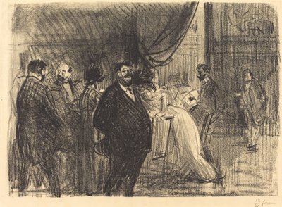 Gambling værelse af Jean Louis Forain
