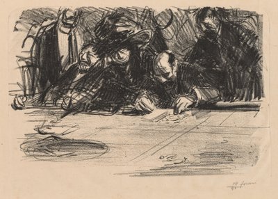 gruppe af spillere af Jean Louis Forain