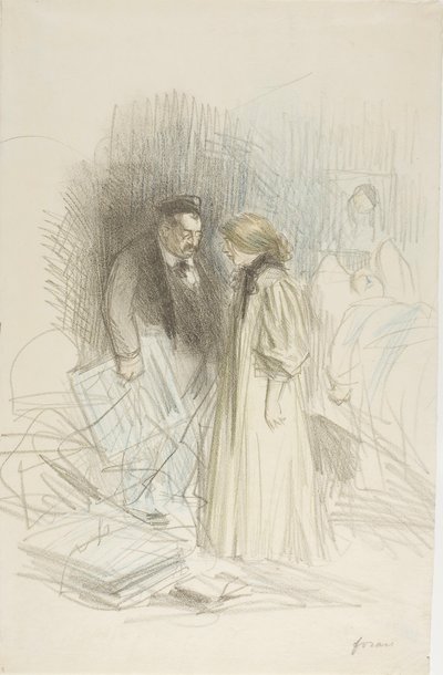 Jeg tør ikke tage dem ned ... det ville såre ham for meget af Jean Louis Forain