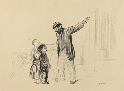 Deres Fædres Kirke, ca. 19141919. af Jean Louis Forain