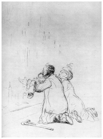 Implorationen ved grotten, c1870-1930 1924 af Jean Louis Forain