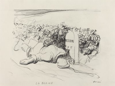 La Borne, Verdun, ca. 1916. af Jean Louis Forain