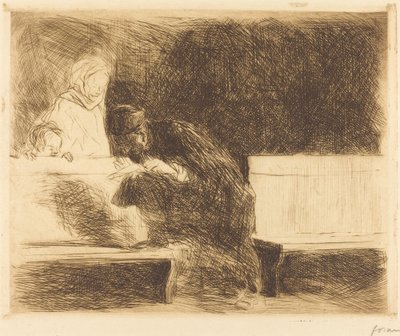 Advokat gennemgår en brief af Jean Louis Forain