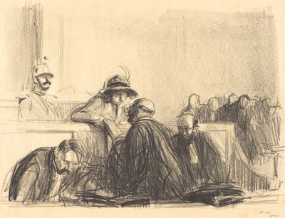 Advokat taler med sin klient af Jean Louis Forain