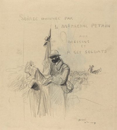 Flagets kys, 1918. af Jean Louis Forain