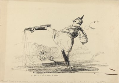 Gåsen træder - i blodet, ca. 19141919. af Jean Louis Forain