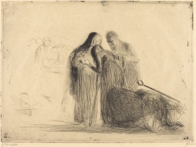 Lourdes, den lamme (anden plade) af Jean Louis Forain
