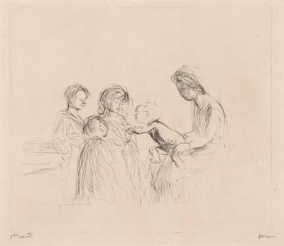 Madonna og børn af Jean Louis Forain
