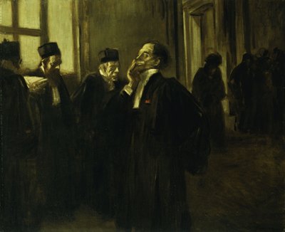Scene i paladskorridoren; Korridorscene ved paladset, ca. 1905 af Jean Louis Forain