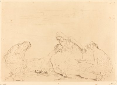 Pietà (tredje tallerken) af Jean Louis Forain