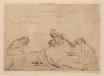 Pietà (tredje tallerken) af Jean Louis Forain