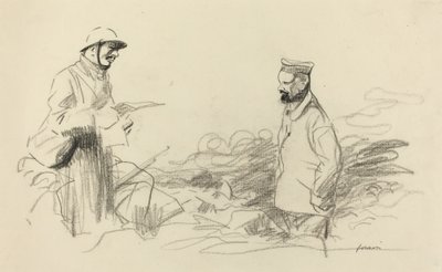 Poilu anerkendende tysk soldat, sandsynligvis 1918. af Jean Louis Forain