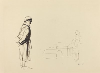 Poilu og sygeplejerske af Jean Louis Forain