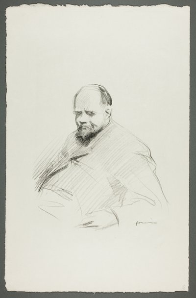 Portræt af Vollard, siddende af Jean Louis Forain