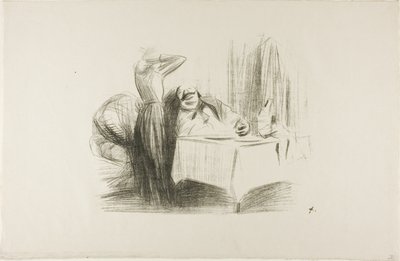 Privat spisestuescene (vandret plade) af Jean Louis Forain