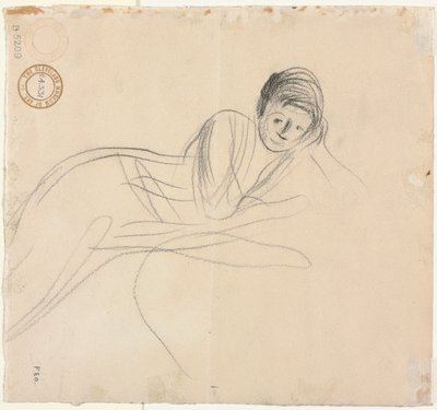Tilbagelænet kvinde (verso) af Jean Louis Forain