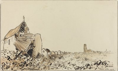 Reims 9bre 1918, sandsynligvis 1918. af Jean Louis Forain