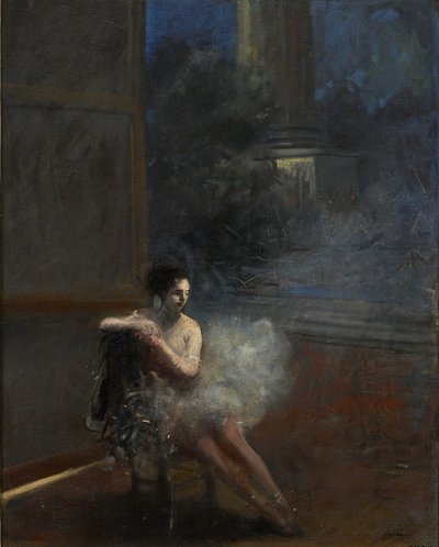 Siddende danser, 19.-20. århundrede af Jean Louis Forain