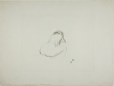 Studie af en nøgen kvinde, bagfra af Jean Louis Forain
