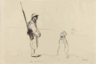 Ved Rhinen, ca. 19141919. af Jean Louis Forain