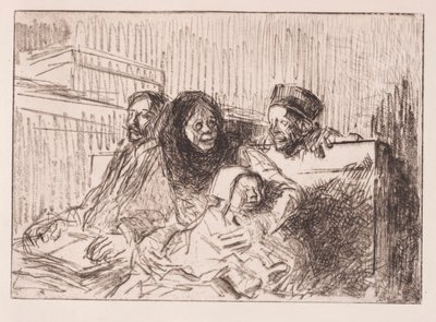 Vidner i retten, 1908. af Jean Louis Forain