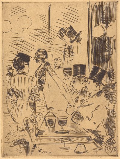 Cafeen i det nye Athen af Jean Louis Forain