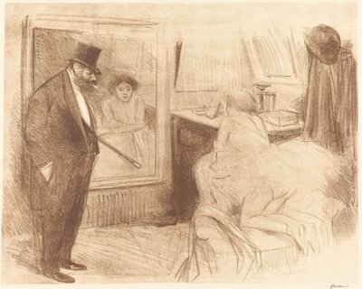 Danserens omklædningsrum (anden plade) af Jean Louis Forain