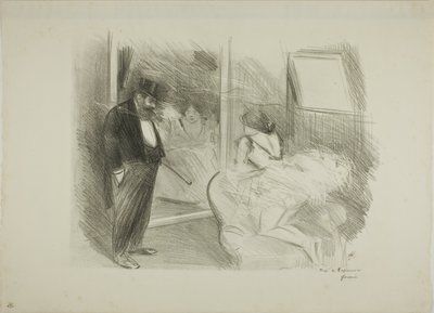 Danserens omklædningsrum, første tallerken af Jean Louis Forain
