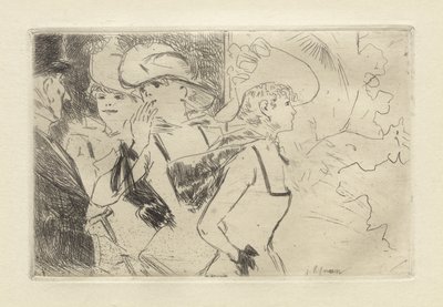 Folies-Bergère, ca. 1880-86 (radering) af Jean Louis Forain