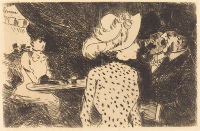 The Folies Bergere (afvist tallerken, anden tallerken) af Jean Louis Forain