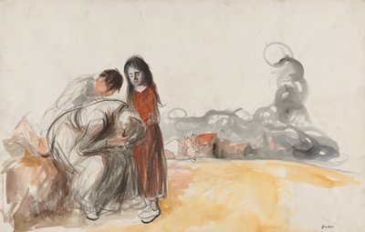 Tyskerne er gået væk, fjerde kvartal 1800-tallet eller første tredjedel af 1900-tallet. af Jean Louis Forain