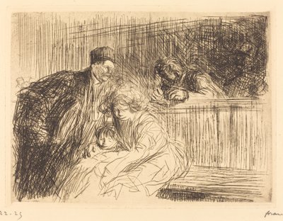 Advokaten taler med fangen (anden plade) af Jean Louis Forain