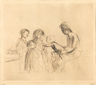 Madonnaen og børnene af Jean Louis Forain