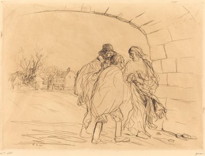 Mødet under buen (første plade) af Jean Louis Forain