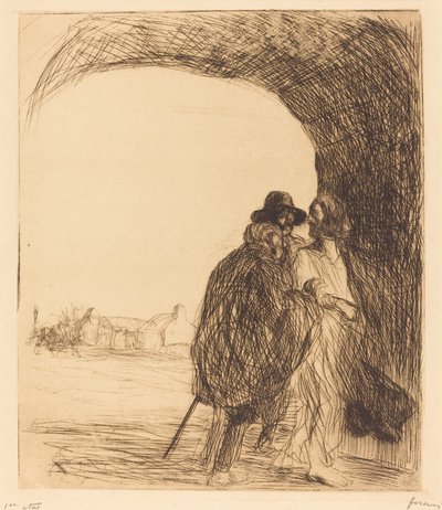Mødet under buen (tredje plade) af Jean Louis Forain