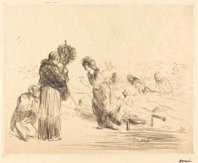 Miraklet før det velsignede sakramente (fjerde plade) af Jean Louis Forain
