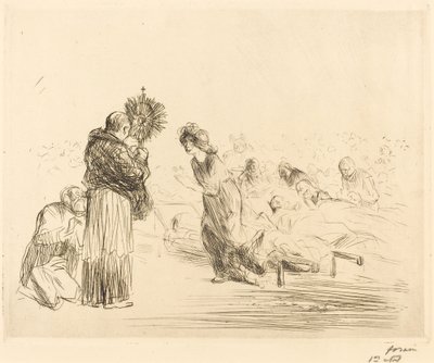 Miraklet før det velsignede sakramente (fjerde plade) af Jean Louis Forain