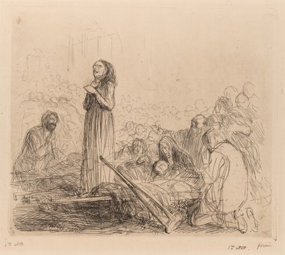 Miraklet før det hellige sakramente af Jean Louis Forain
