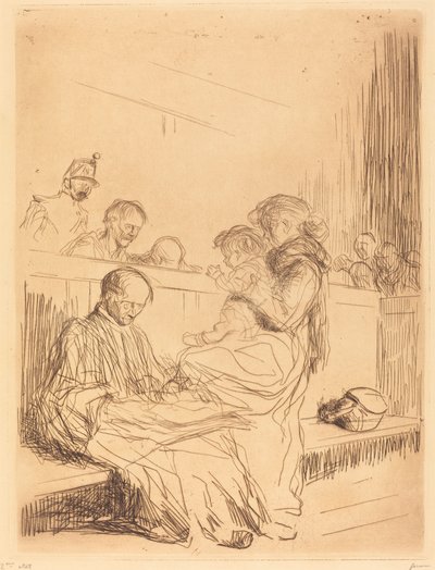 Fangen og barnet af Jean Louis Forain