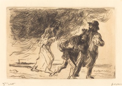 Vejen til Emmaus (første plade) af Jean Louis Forain