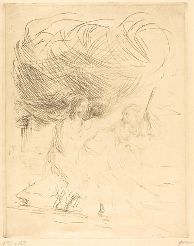 Vejen til Emmaus (anden plade) af Jean Louis Forain